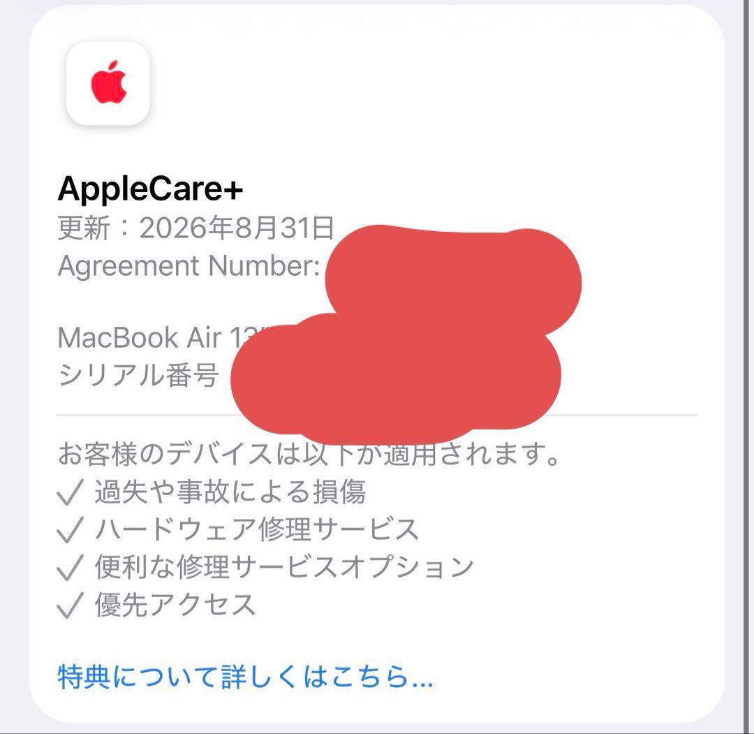 MacBook Air 13インチ Apple M4チップ 1T/32G
