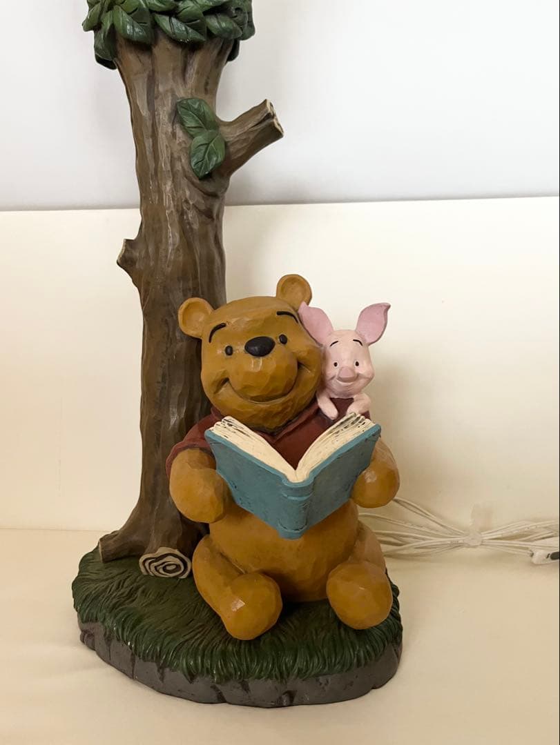 【Disney】プーさん ピグレット　陶磁器　スタンドライト　照明　キャラクター