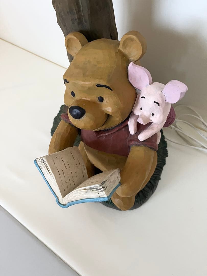 【Disney】プーさん ピグレット　陶磁器　スタンドライト　照明　キャラクター