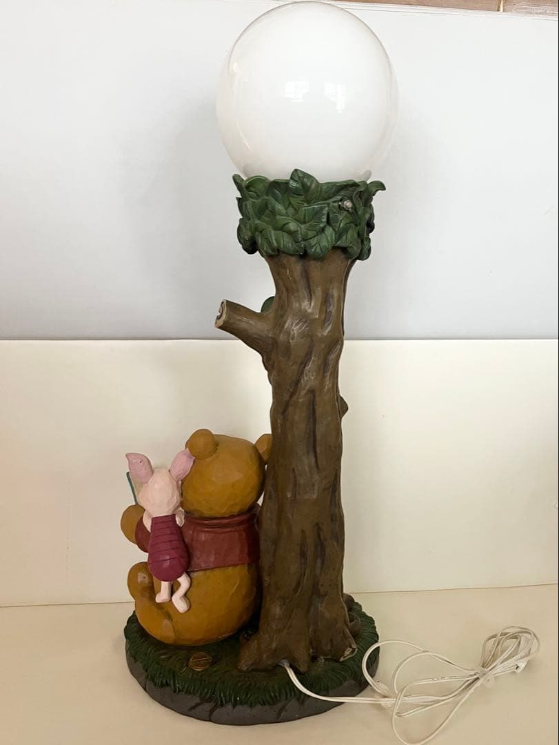 【Disney】プーさん ピグレット　陶磁器　スタンドライト　照明　キャラクター