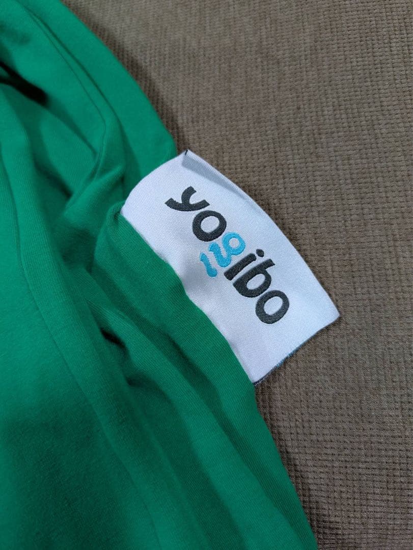 ヨギボーミニ　グリーン　ヘタリ無し　Yogibo Mini ビーズ　クッション