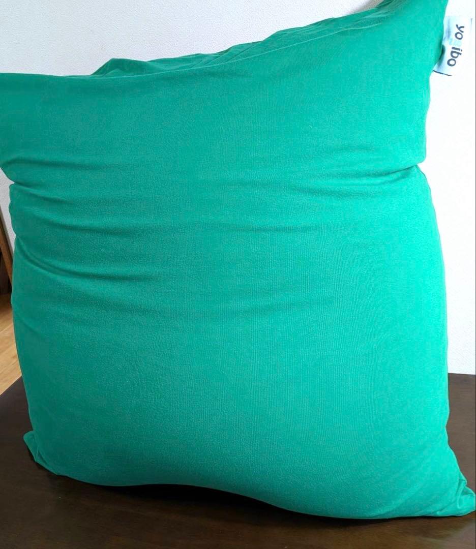 ヨギボーミニ　グリーン　ヘタリ無し　Yogibo Mini ビーズ　クッション