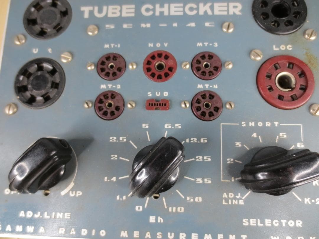 真空管試験機★TUBE CHECKER★SEM-14C/SANWA RADIO