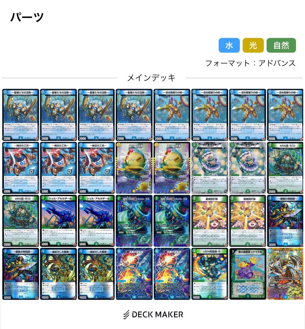 雀*ン様 ゴルギーオージャー デッキ　パーツセット トリーヴァゴルギーオージャー