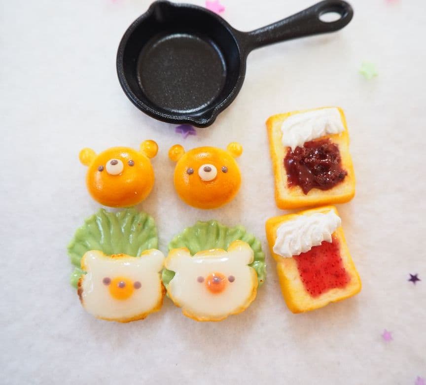 リカちゃんごはん　モーニングセット　フェイクスイーツ