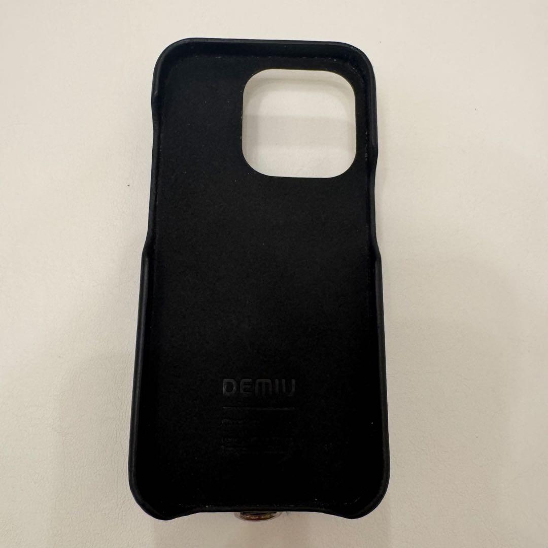 DEMIU デミュウ　iPhone15pro ブラック　スマホケース　美品