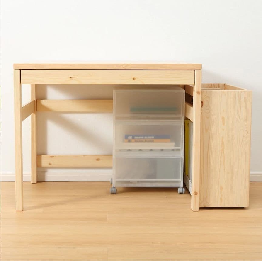 《送料込》無印 木製デスク パイン材 作業台 学習机 テーブル デスク 勉強机