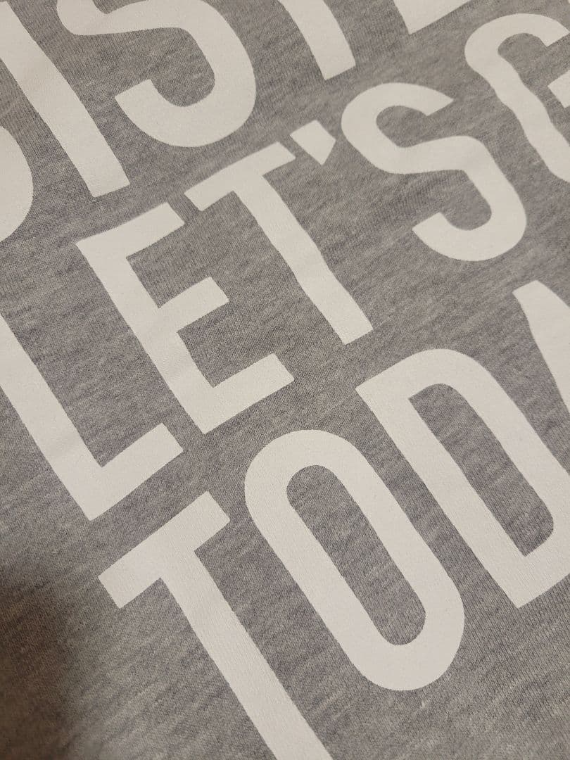 サバシスター let's go today ロゴ パーカー グレー Lサイズ