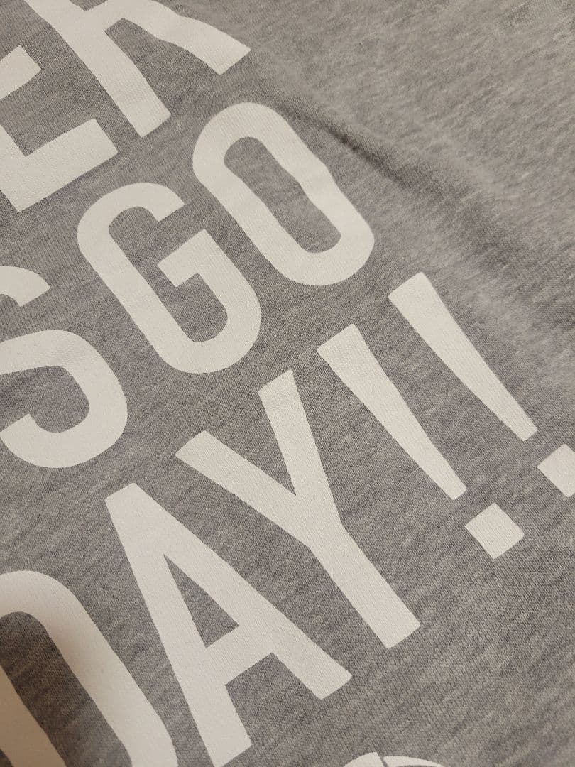 サバシスター let's go today ロゴ パーカー グレー Lサイズ