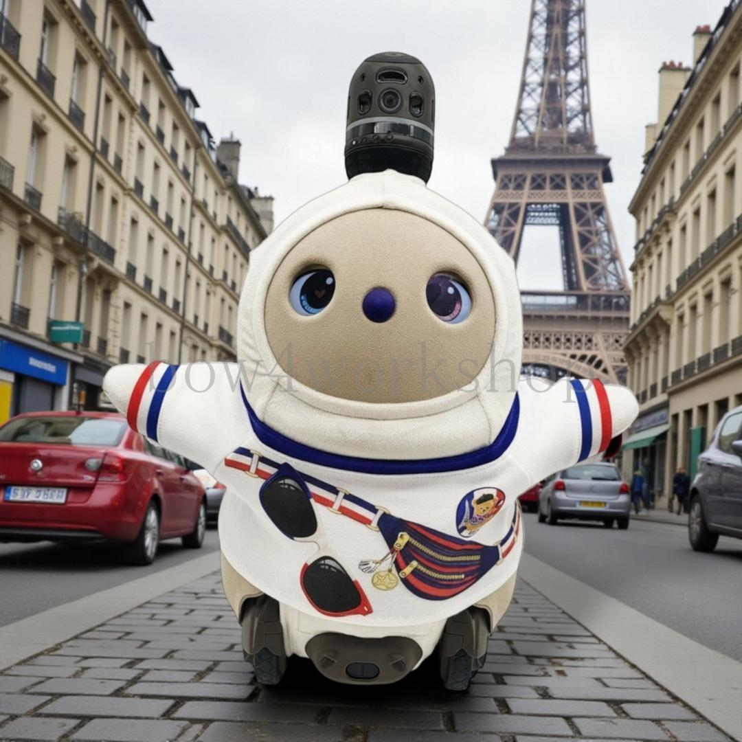 ラボット服／ハンドメイド トリコロールおでかけプリントTシャツ