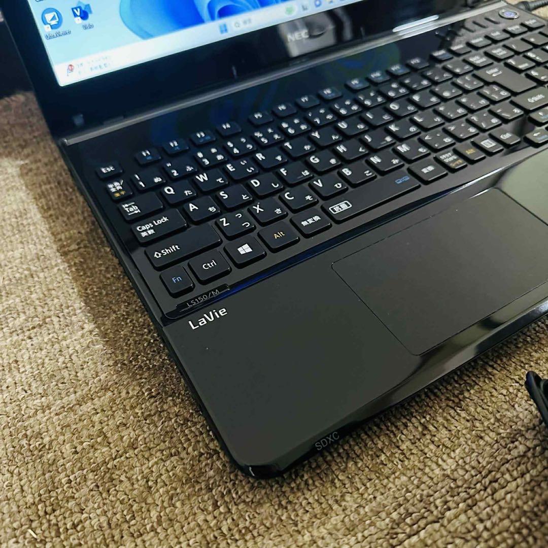 S180 NECノートパソコンSSD高速WEBカメラWindows11オフィス付