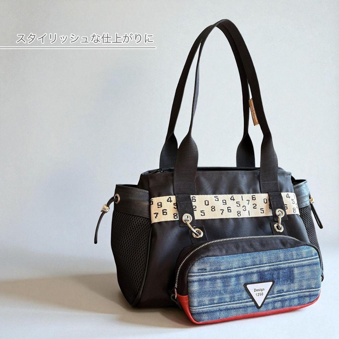 NYLON tote bag／横長type／デニムリメイク