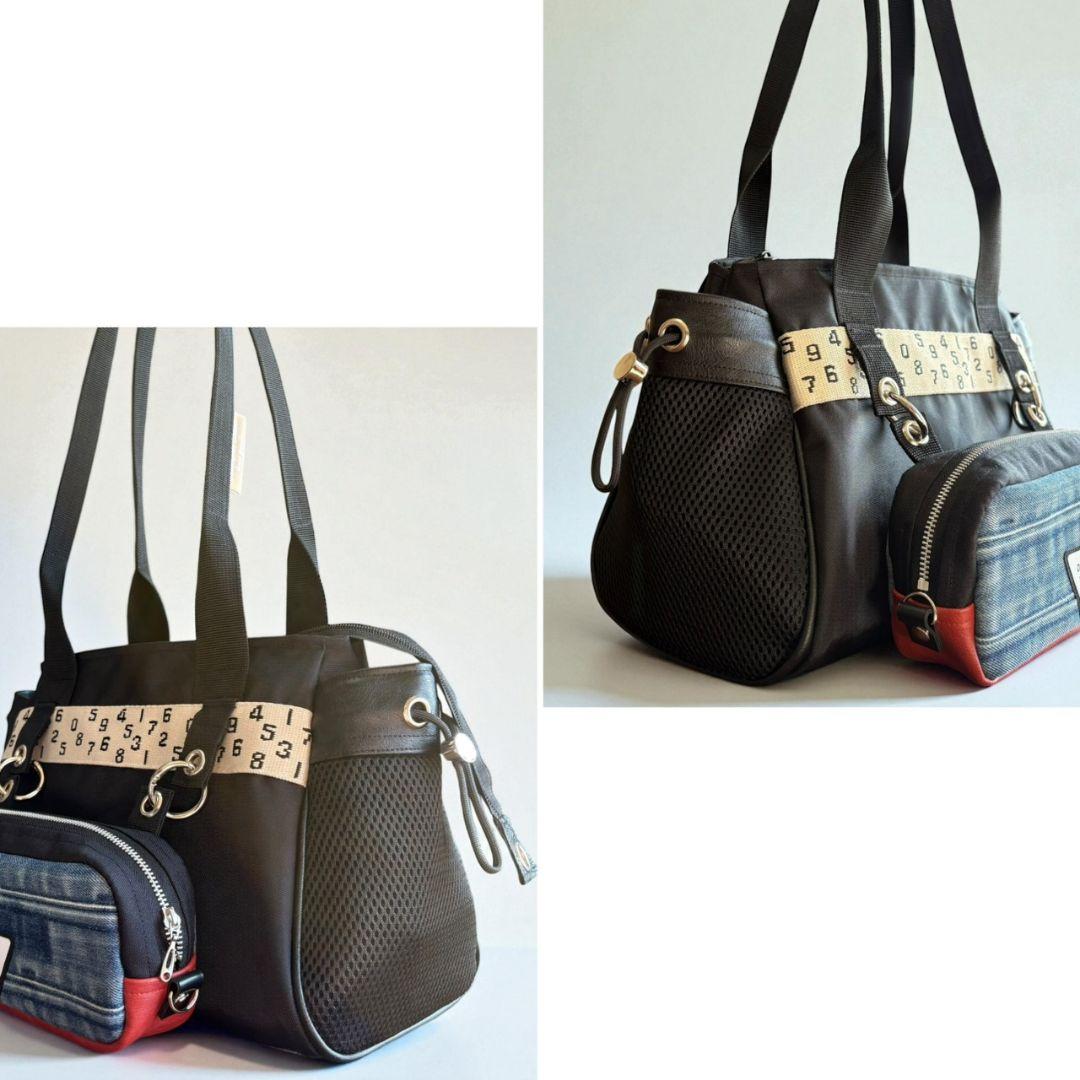 NYLON tote bag／横長type／デニムリメイク
