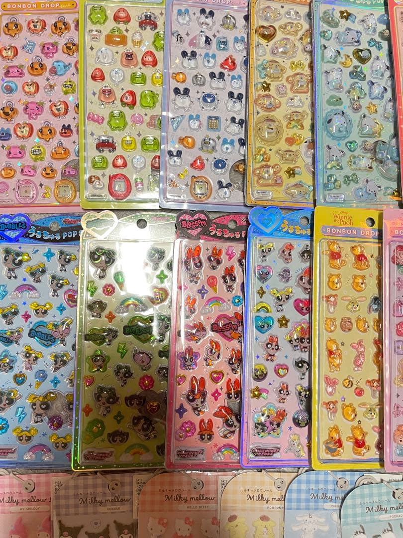 【すべて正規品】ボンボンドロップシール　サンリオ　ディズニー　まとめ売り４１点