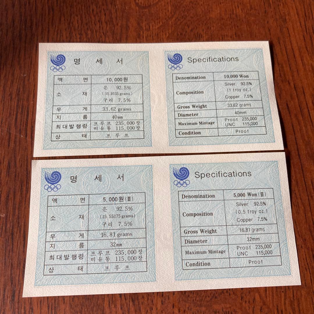 ら*ち様 1988年ソウルオリンピック記念セット