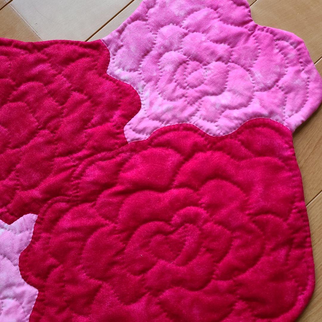 薔薇のキルト　フリーカバー　マット　テーブルセンター