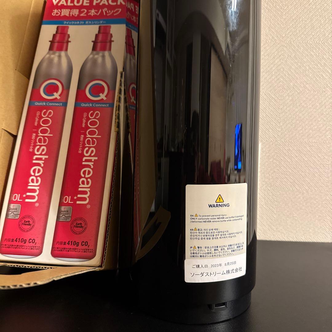 未使用　sodastream GAIA ソーダストリーム　炭酸水　+ガス二本