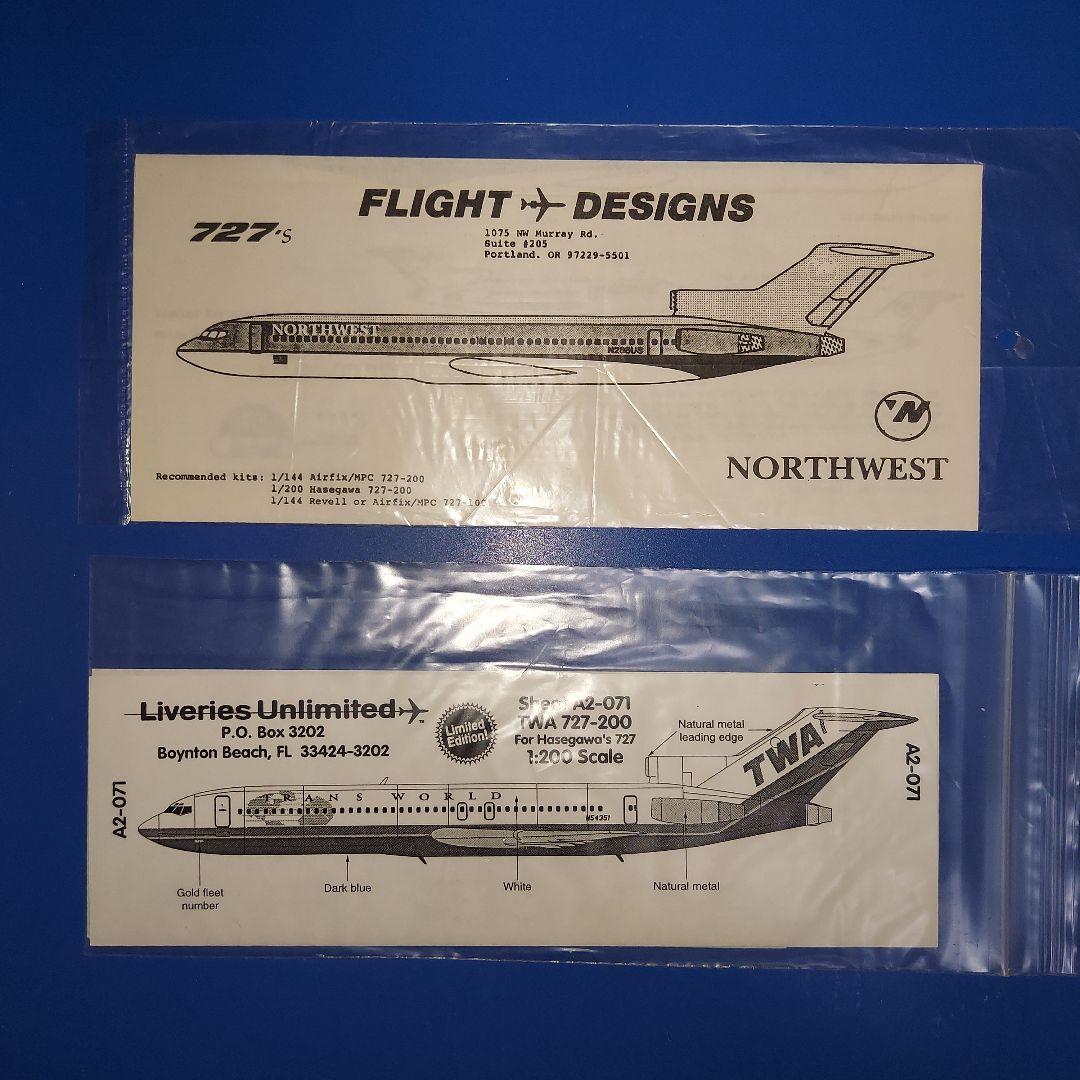 飛行機プラモ　デカール