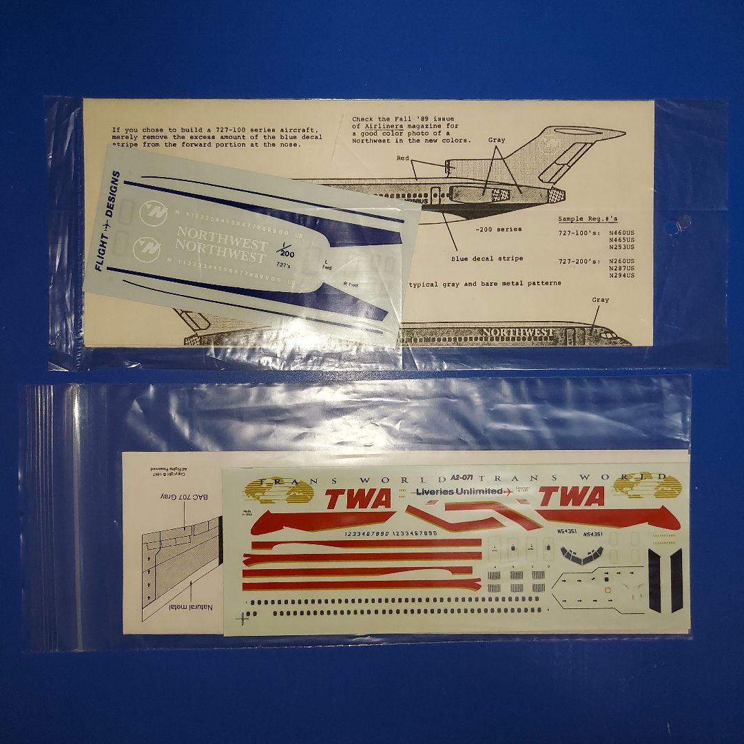 飛行機プラモ　デカール