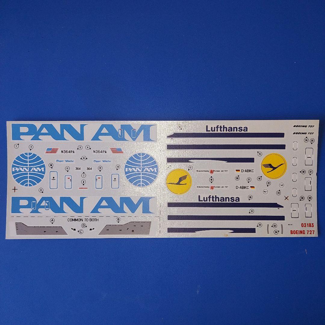 飛行機プラモ　デカール