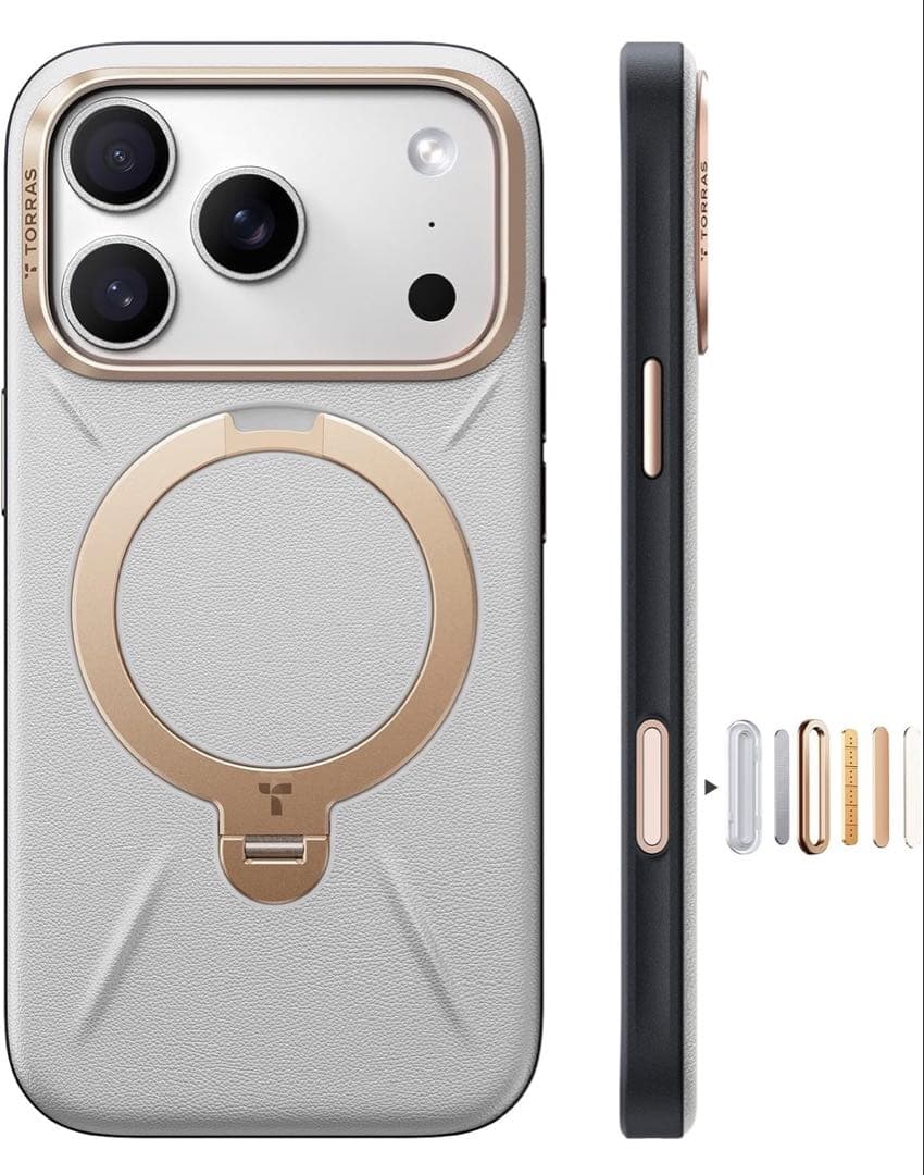 TORRAS iPhone17Pro 360°回転 MagSafe ケース