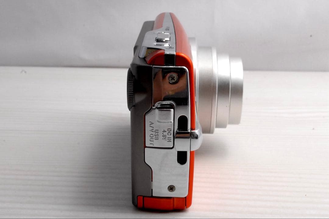 平成レトロCCD OLYMPUS μ830 オレンジ オールドコンデジ