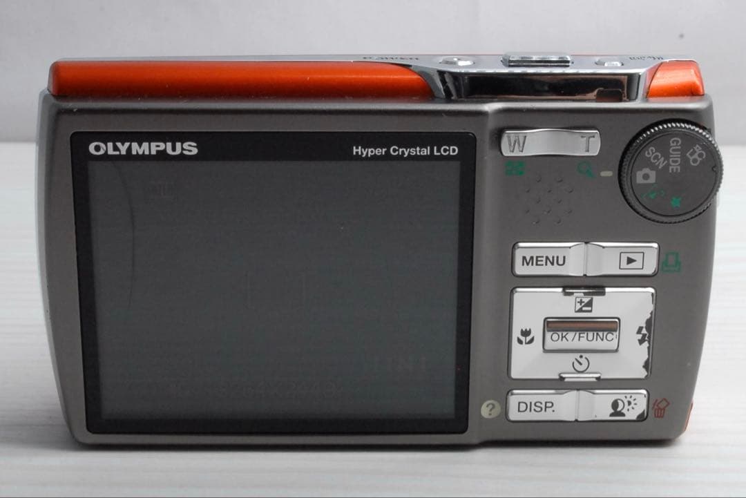 平成レトロCCD OLYMPUS μ830 オレンジ オールドコンデジ