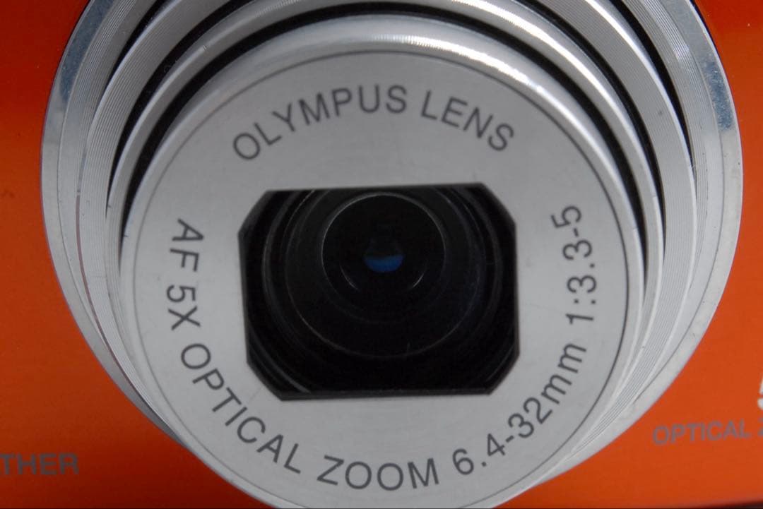 平成レトロCCD OLYMPUS μ830 オレンジ オールドコンデジ