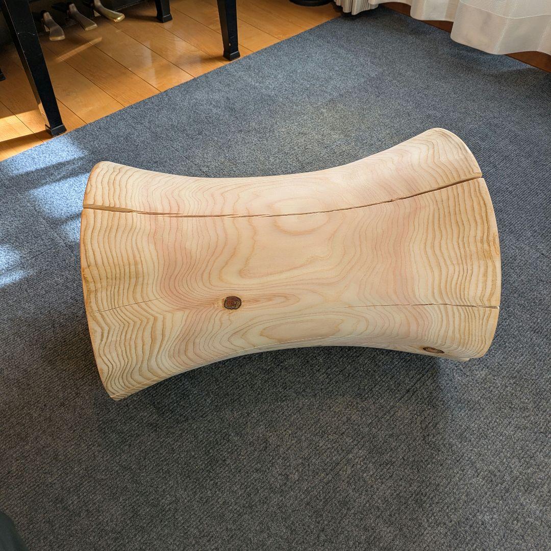 ppp　檜　丸太　椅子　スツール　高さ約45.5㎝