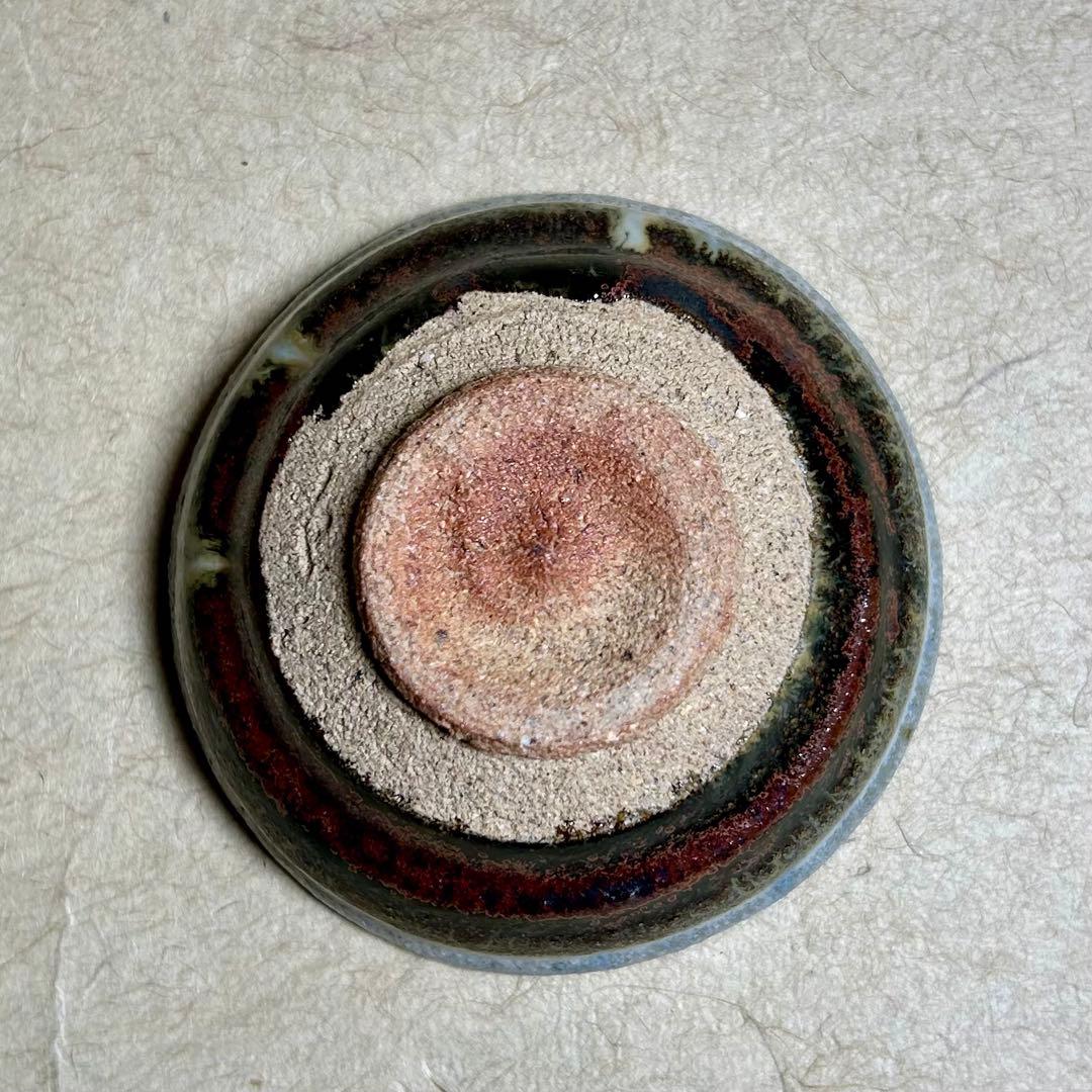 257 朝鮮唐津平ぐい呑　唐津焼　ぐい呑　陶器　酒器