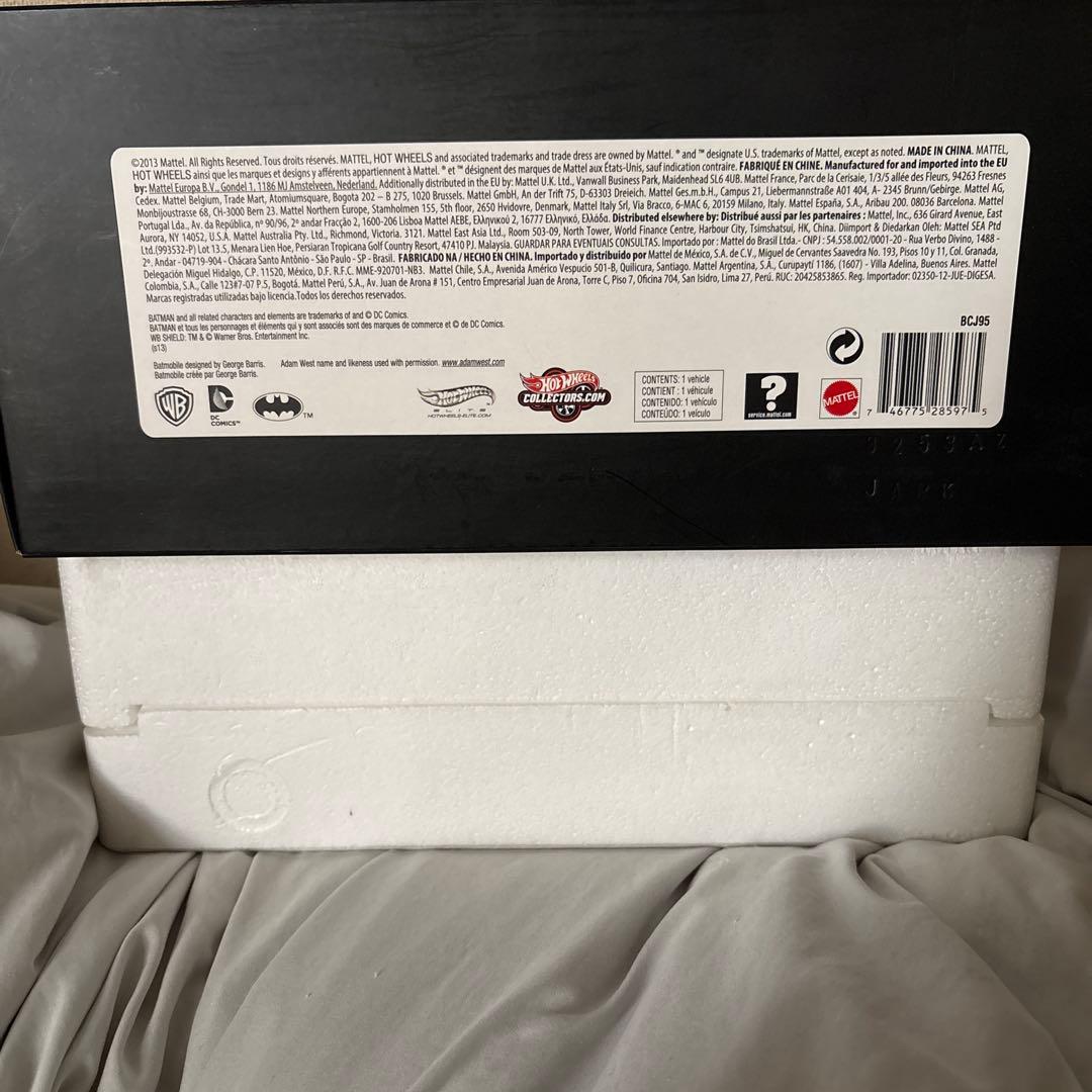 ミニカー MATTEL HOTWHEELS 1/18 BATMAN BATMOBILE