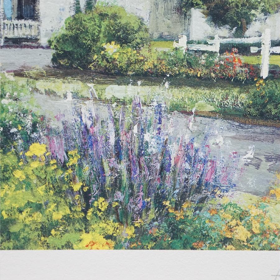 生田明『花咲く頃/プロヴァンス』21/250 ジクレー 風景画 額装 美術品