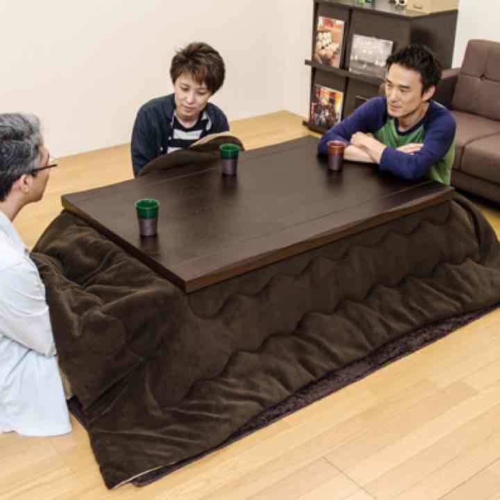折脚コタツ　120cm　BR/NA