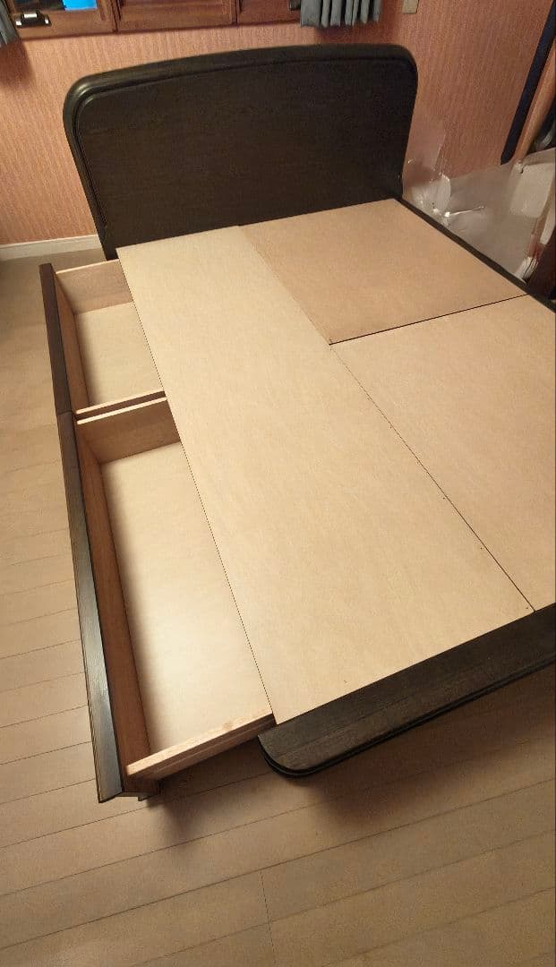 ✶直接引取り限定✶木製 ダブルベッド