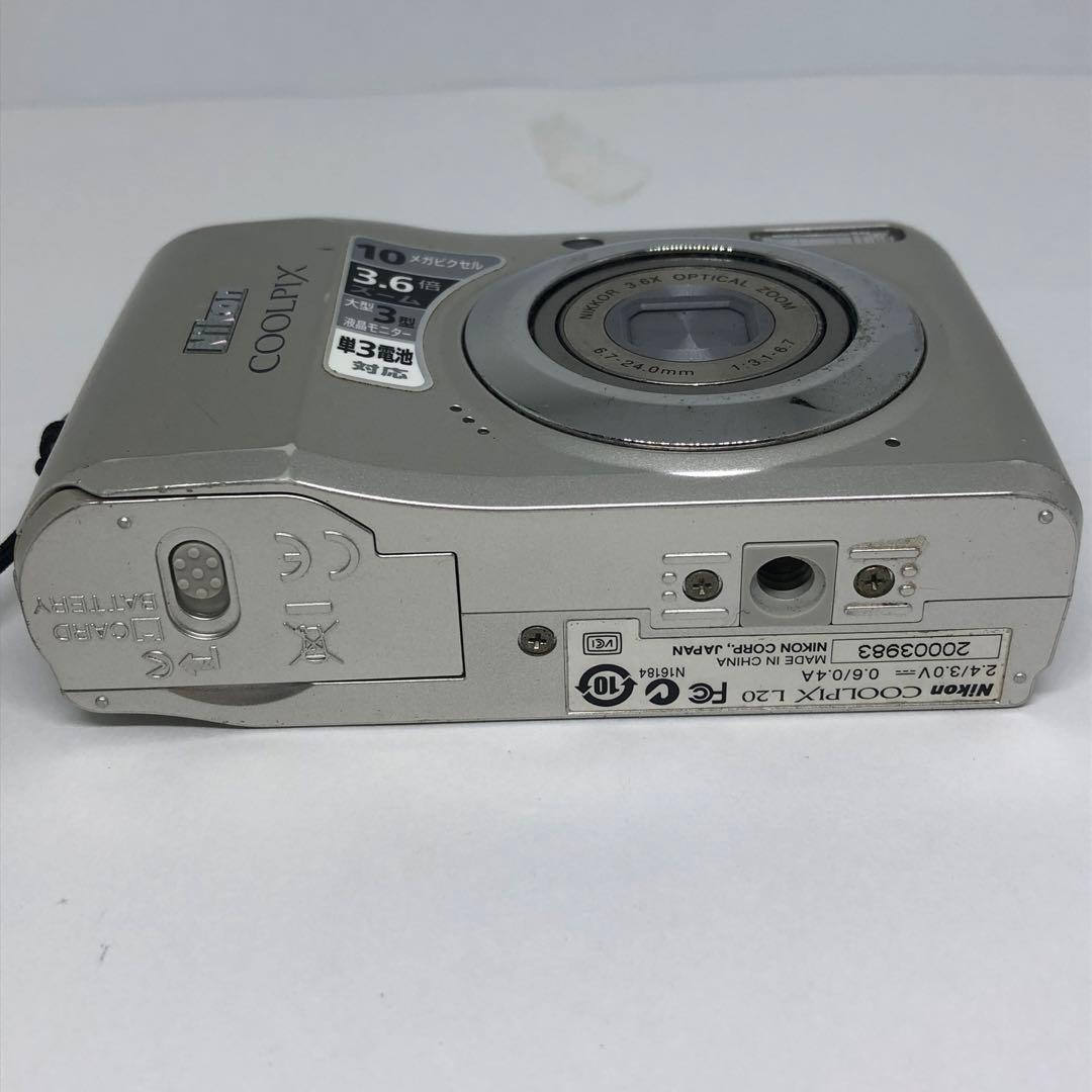 ニコン Nikon COOLPIX L20 単三電池 SDカード付 フルセット