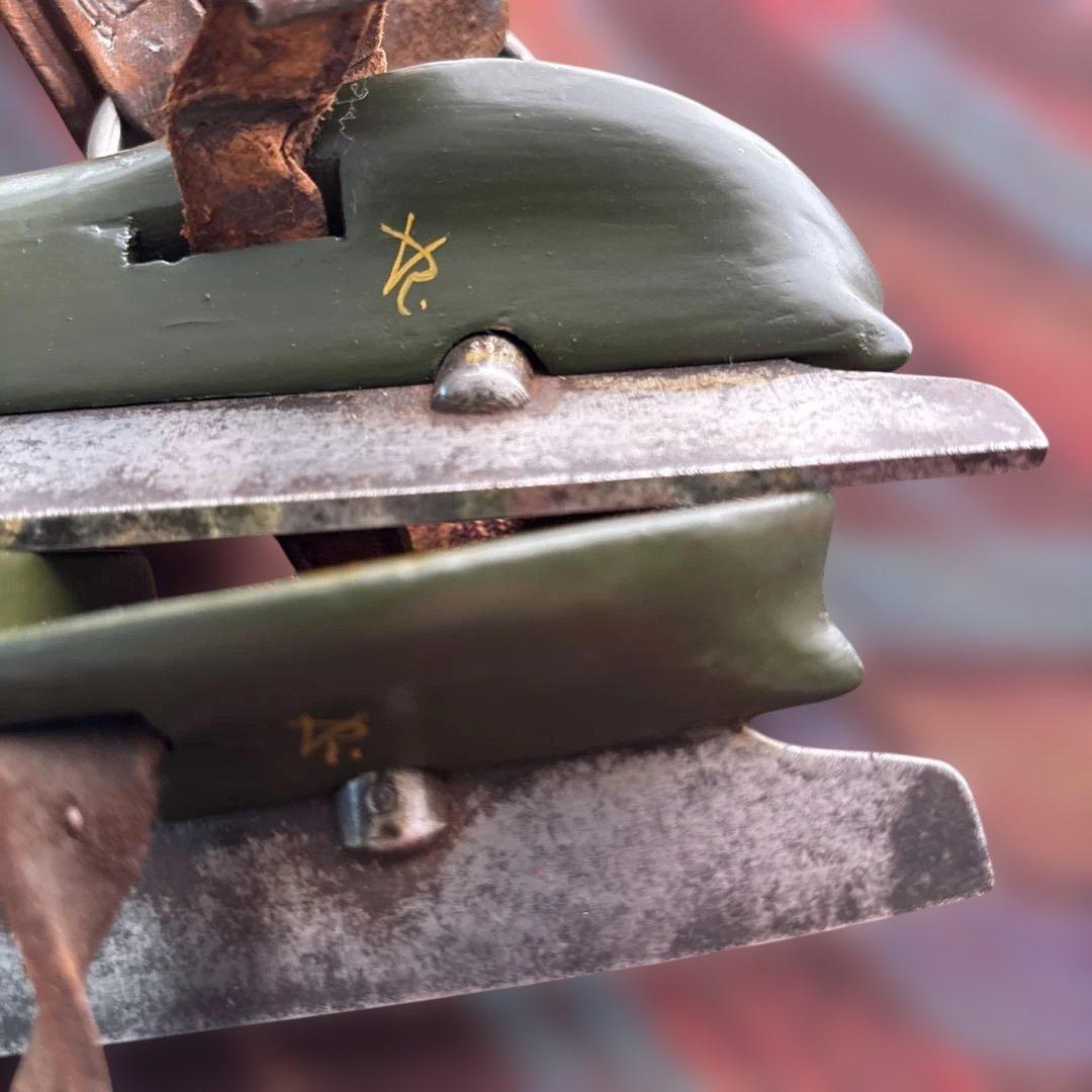 アンティーク オランダ ヒンデローペン 昔のスケート靴