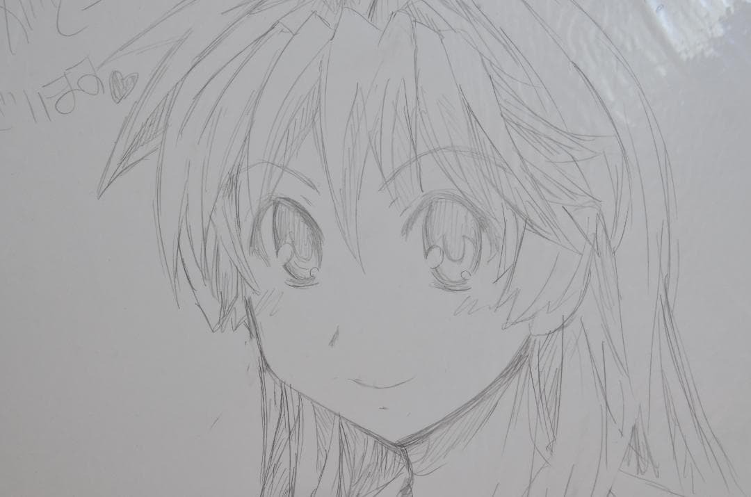 手書きイラスト（直筆）色紙　ふぇちっくす! / 幾夜大黒堂