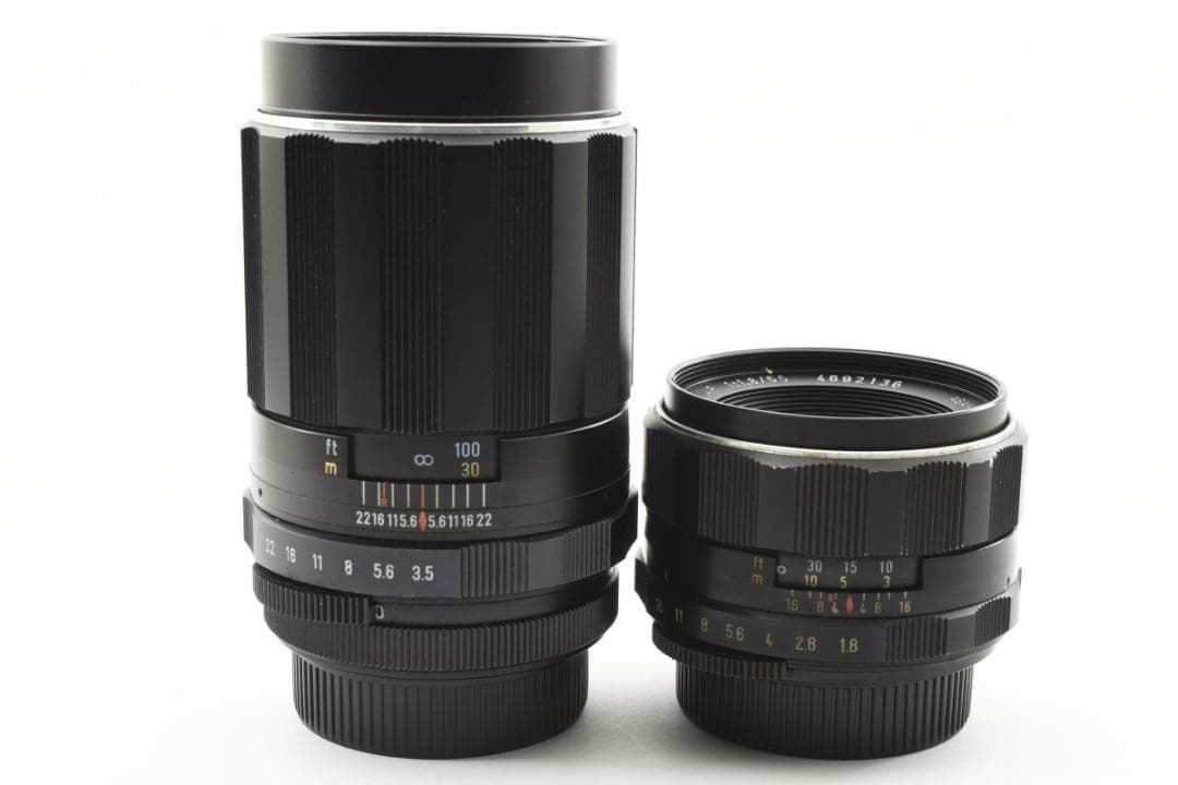 【ダブルレンズセット】 SMC Takumar 55mm 135mm SO253