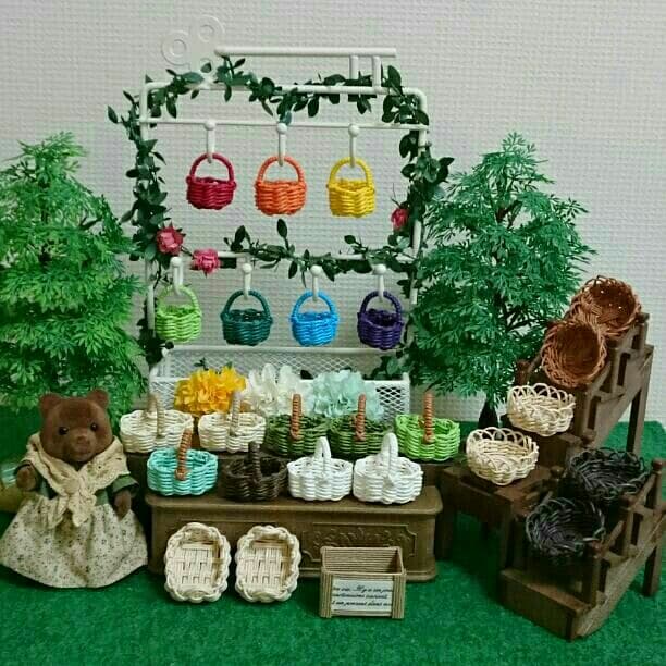 確認用 ミニチュア バスケット エコクラフト