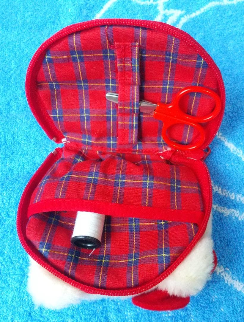 キティ　裁縫セット　ソーイングセット　タイニーチャム　クリスマスブーツ　 巾着