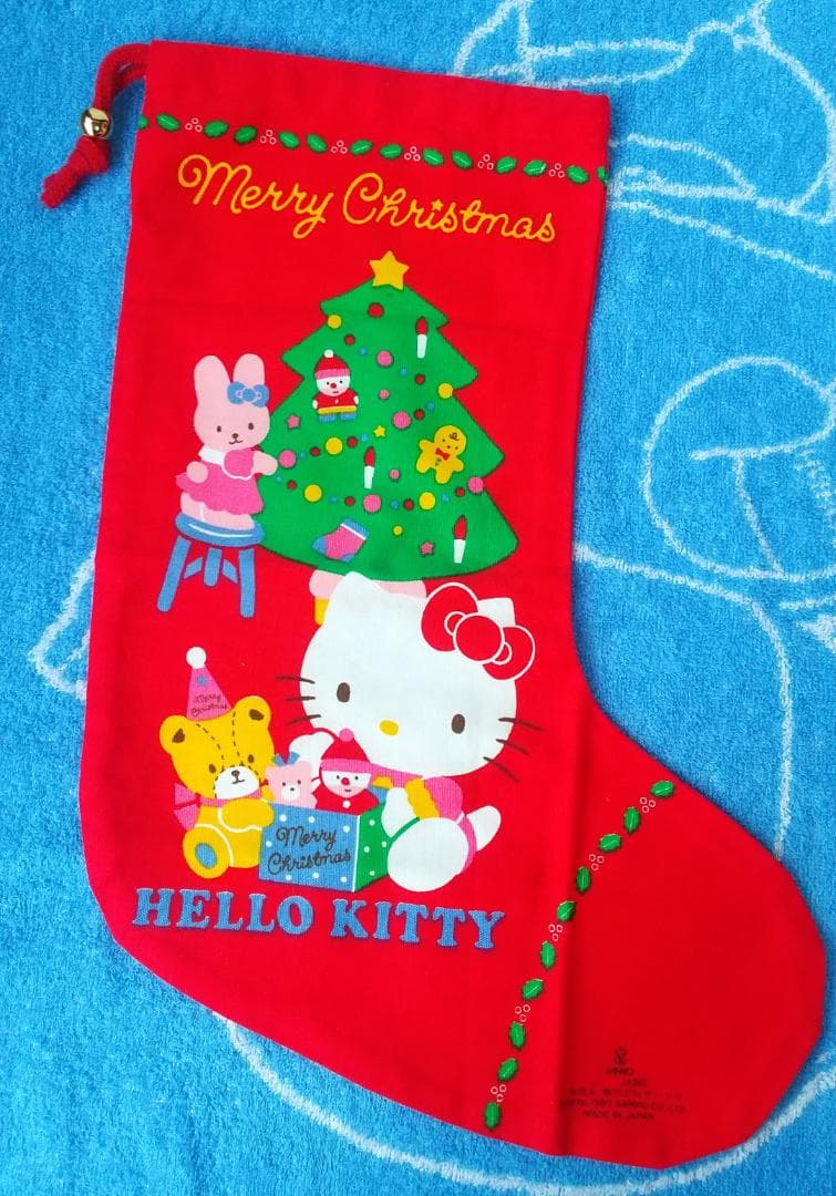 キティ　裁縫セット　ソーイングセット　タイニーチャム　クリスマスブーツ　 巾着