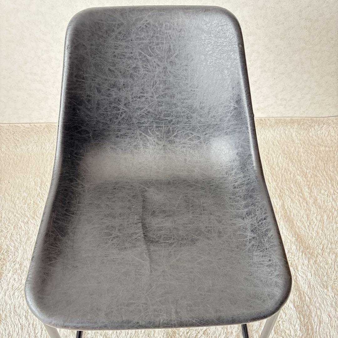 難有】関家具 ノットアンティークス ログチェア クラッシュゲート ブラック