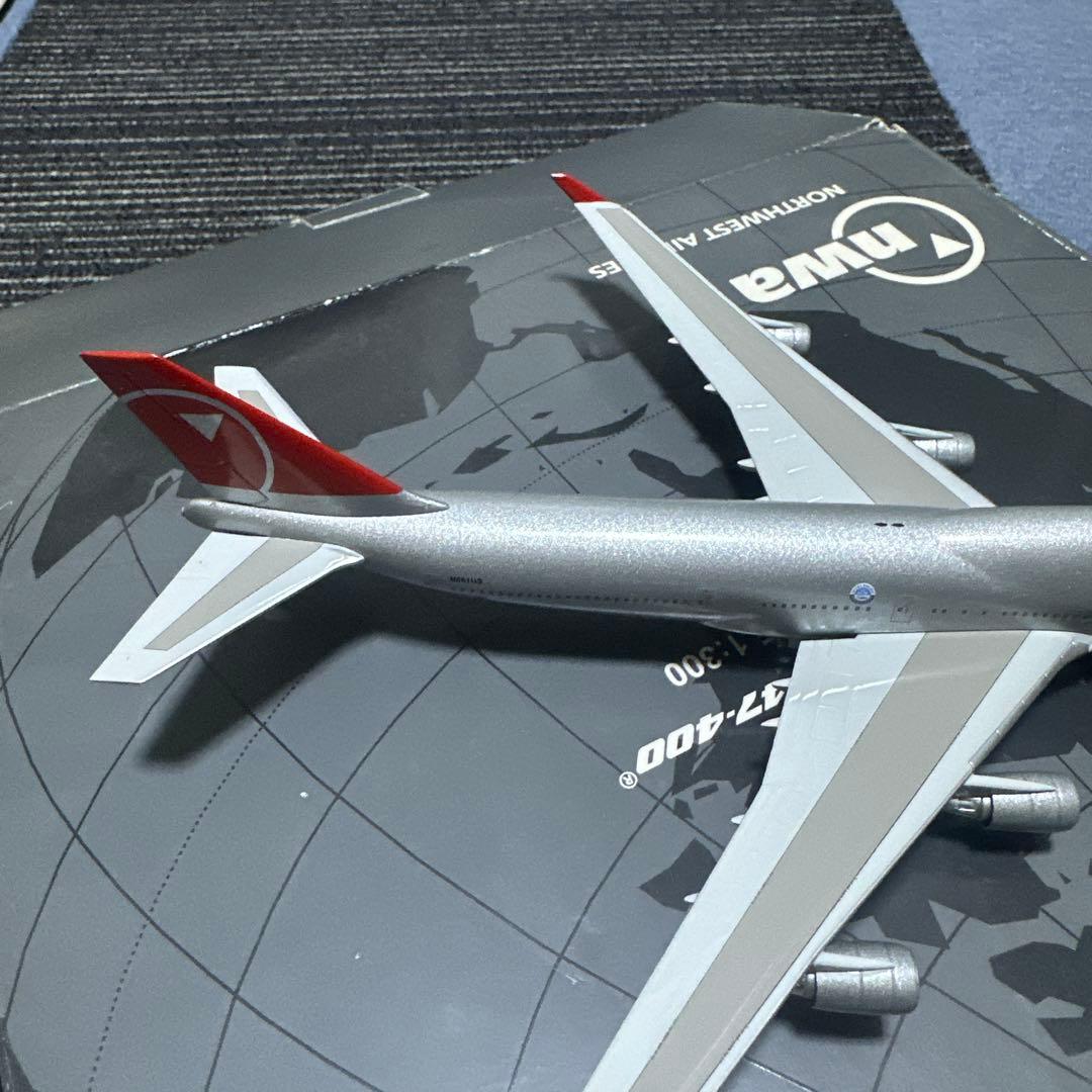 ノースウエストB747-400 1/300 hogan限定品未展示　NWA 貴重
