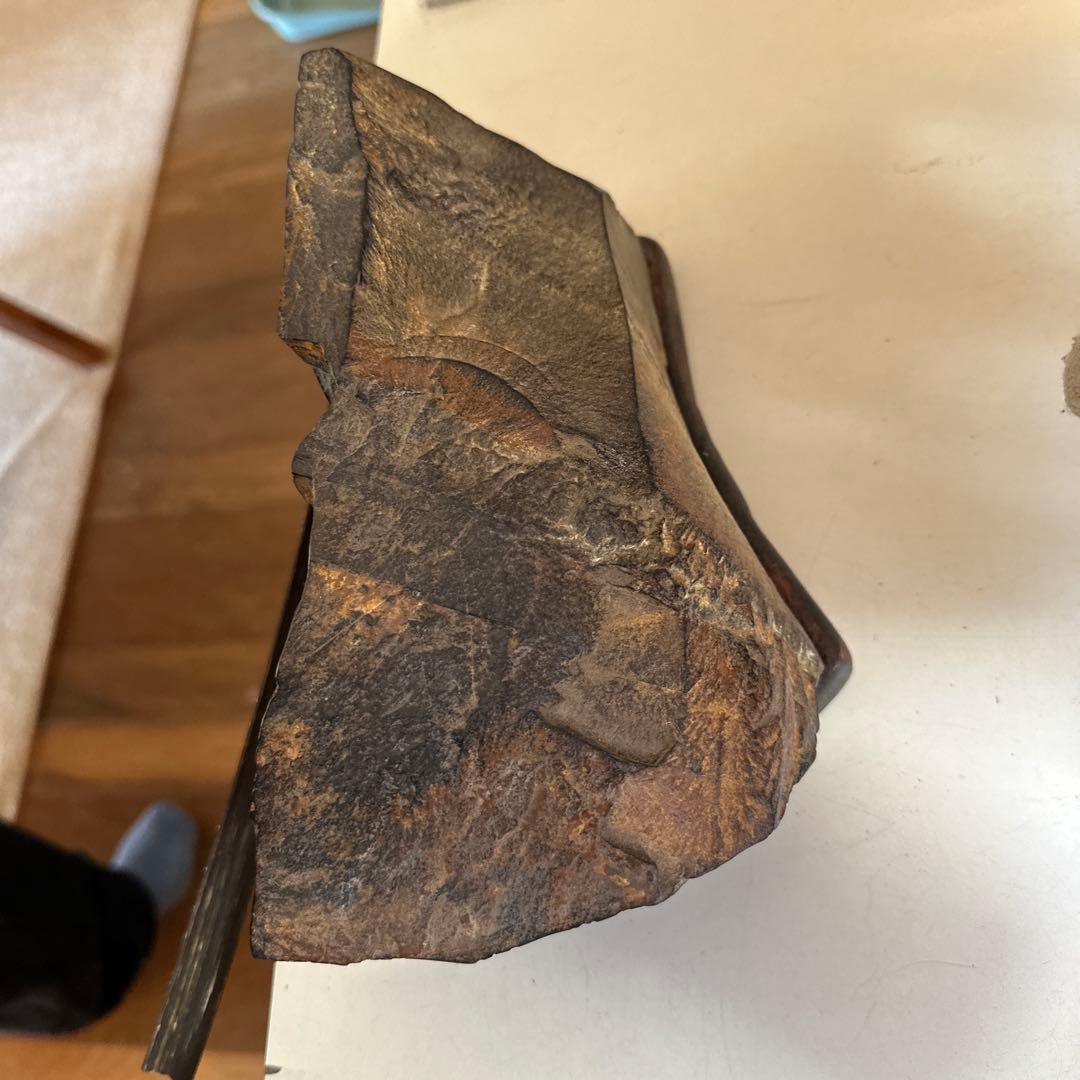 天然石の置物 茶色 不規則形状