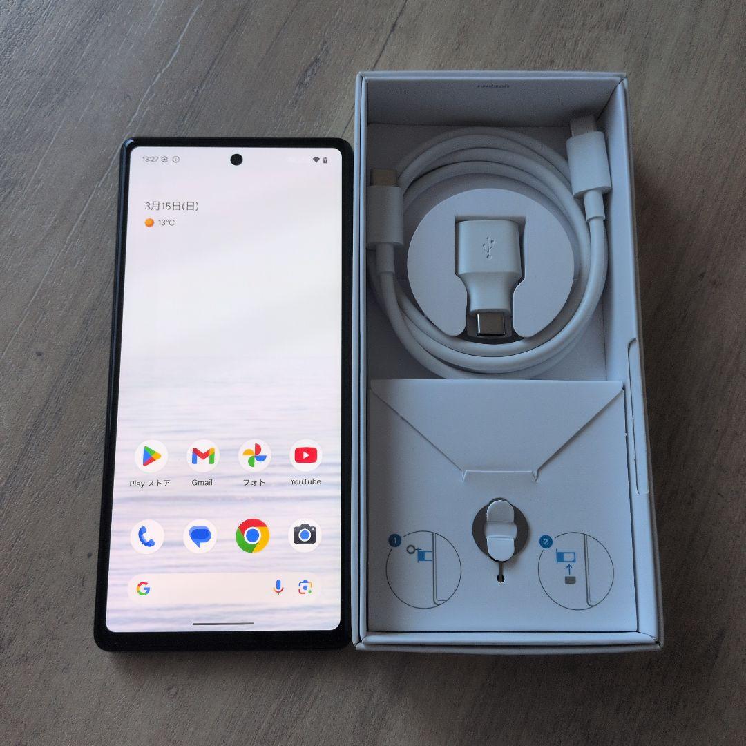 【Google Pixel 6a】セージ 本体 充電ケーブル 箱付き※訳あり