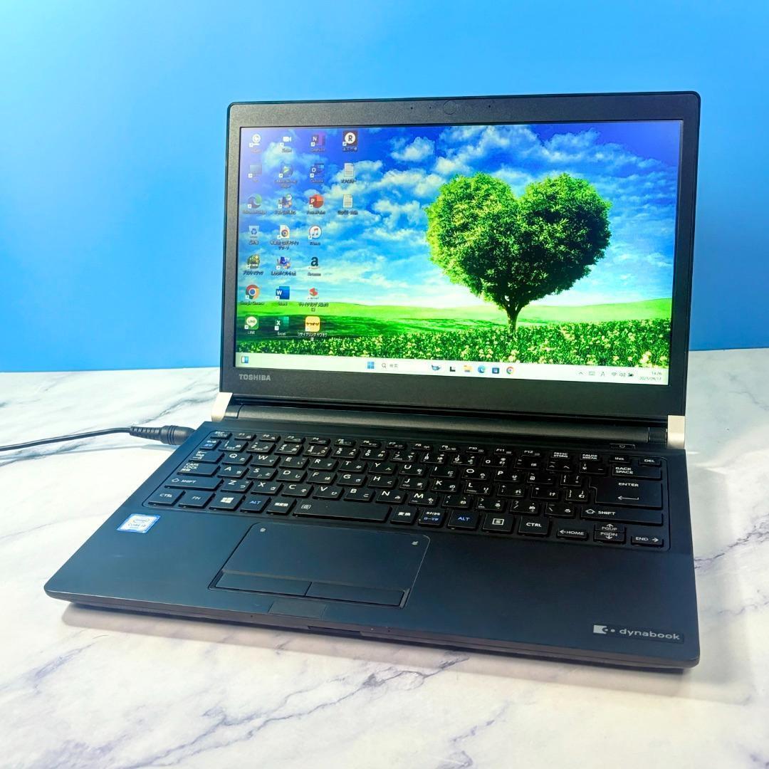 13インチ軽量！メモリ16GB☆SSDで爆速・MSオフィス付・ノートパソコン
