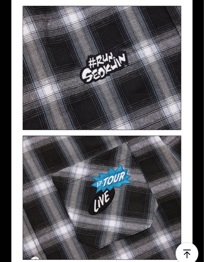 RUNSEOKJIN Check Shirt チェック シャツ ※トレカなし