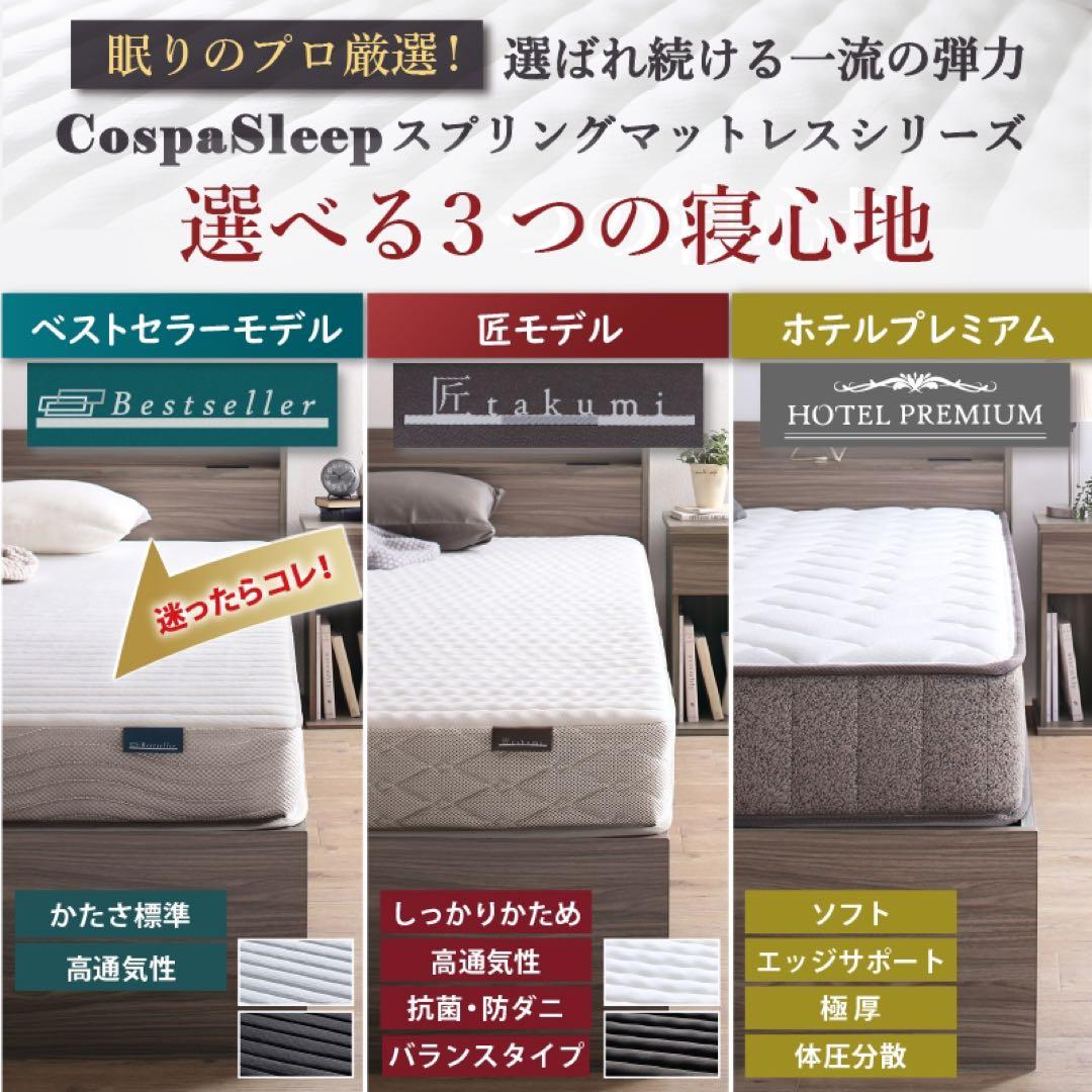 棚コンセント付き引き出し収納ベッド ※ベッドフレームのみ【セミダブル】