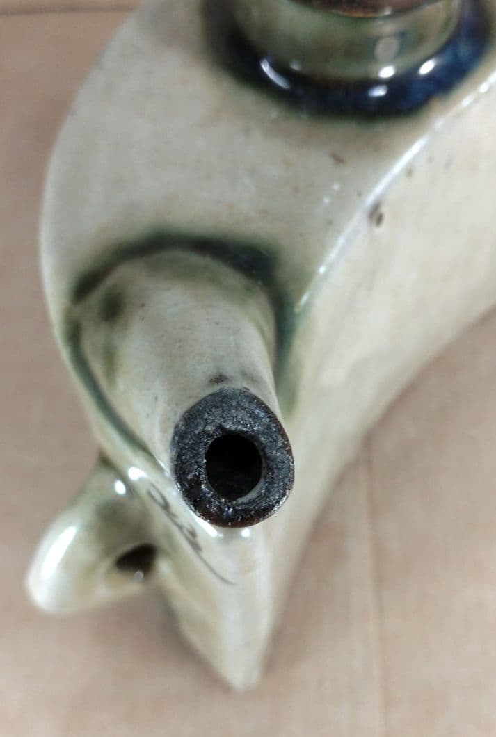 【本物保証】金城次郎 抱瓶(魚紋抱瓶）共箱 栞 人間国宝 美品 壷屋焼 やちむん