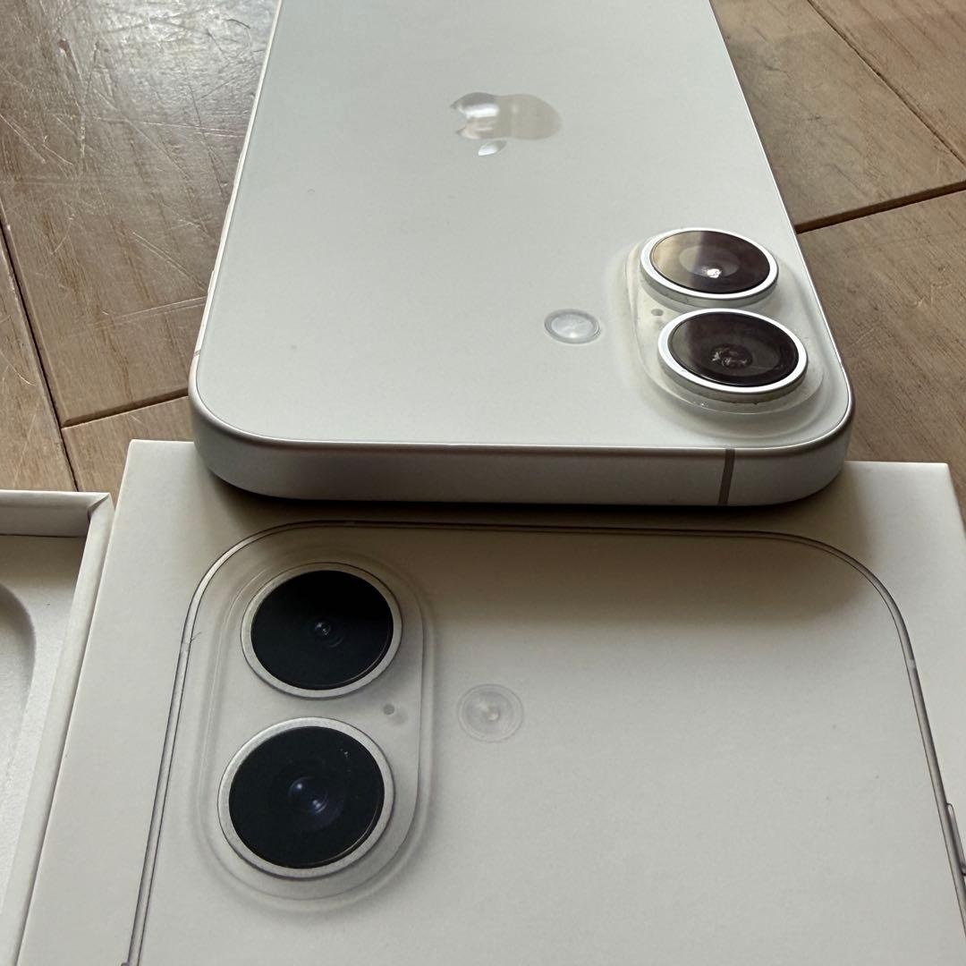 【極美品】iPhone 16 128GB ホワイト 本体 SIMフリー 100%